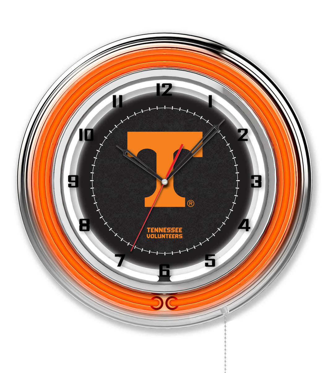 Tennessee Volunteers Double Neon Wall Clock - 19