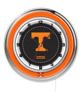Tennessee Volunteers Double Neon Wall Clock - 19"