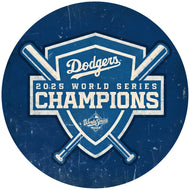 Los Angeles Dodgers 2025 World Series Champions Round Sign - 24"