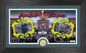 Philadelphia Eagles Super Bowl LIX Championship Parade Pano Bronze Coin Photo Mint