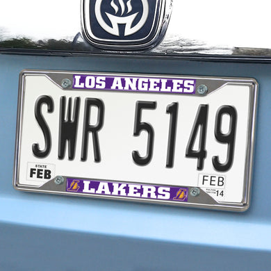 Los Angeles Lakers Chrome License Plate Frame