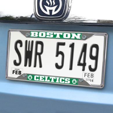 Boston Celtics Chrome License Plate Frame