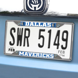 Dallas Mavericks Chrome License Plate Frame