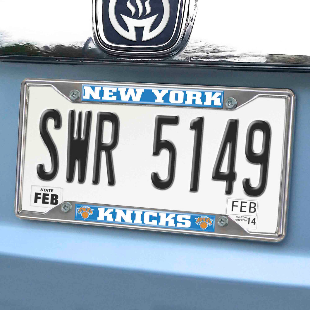 New York Knicks Chrome License Plate Frame