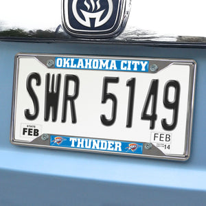 Oklahoma City Thunder Chrome License Plate Frame