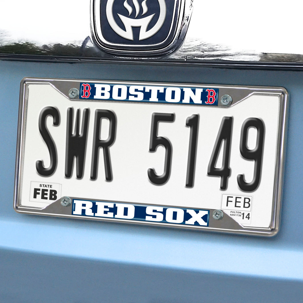 Boston Red Sox Chrome License Plate Frame