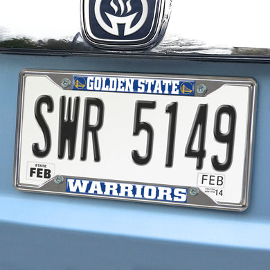 Golden State Warriors Chrome License Plate Frame