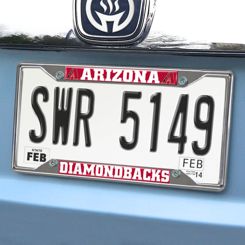 Arizona Diamondbacks Chrome License Plate Frame