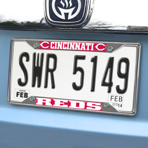 Cincinnati Reds Chrome License Plate Frame