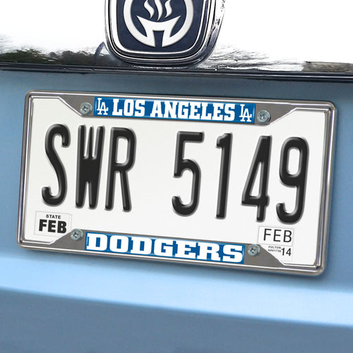 Los Angeles Dodgers Chrome License Plate Frame