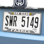 San Diego Padres Chrome License Plate Frame