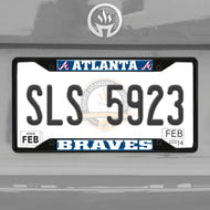 Atlanta Braves Black Chrome License Plate Frame