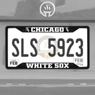 Chicago White Sox Black Chrome License Plate Frame