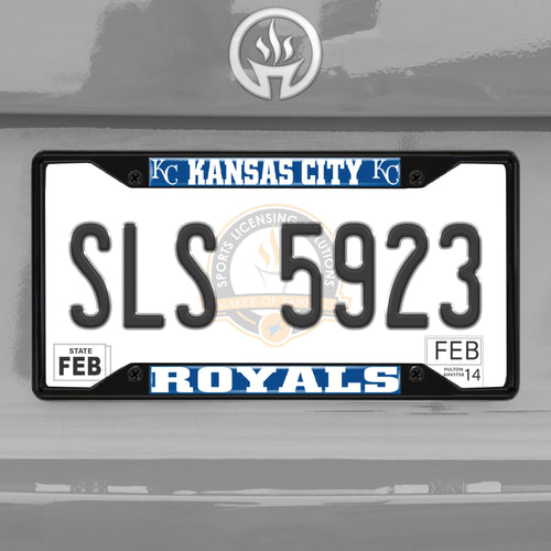 Kansas City Royals Black Chrome License Plate Frame