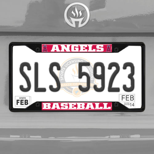 Los Angeles Angels Black Chrome License Plate Frame