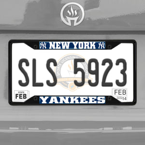 New York Yankees Black Chrome License Plate Frame