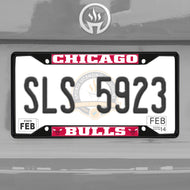 Chicago Bulls Black License Plate Frame