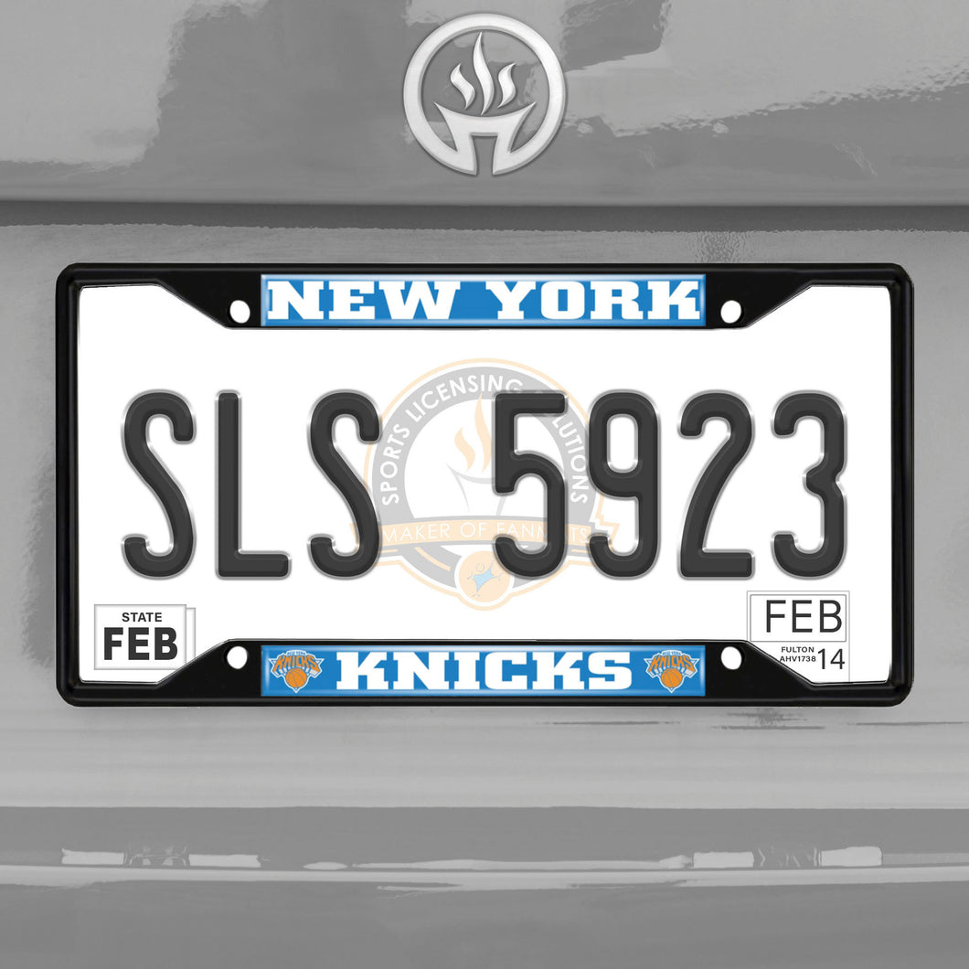 New York Knicks Black License Plate Frame