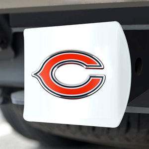 Chicago Bears White Hitch Cover