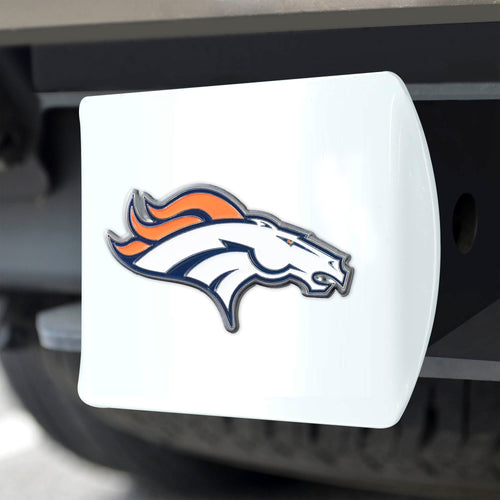 Denver Broncos White Hitch Cover