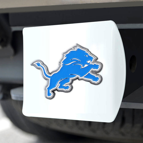 Detroit Lions White Hitch Cover