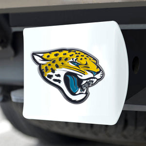 Jacksonville Jaguars White Hitch Cover