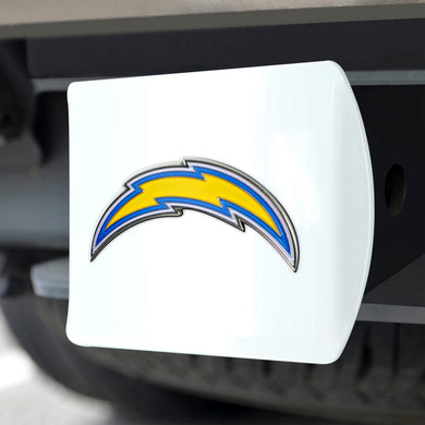 Los Angeles Chargers White Hitch Cover