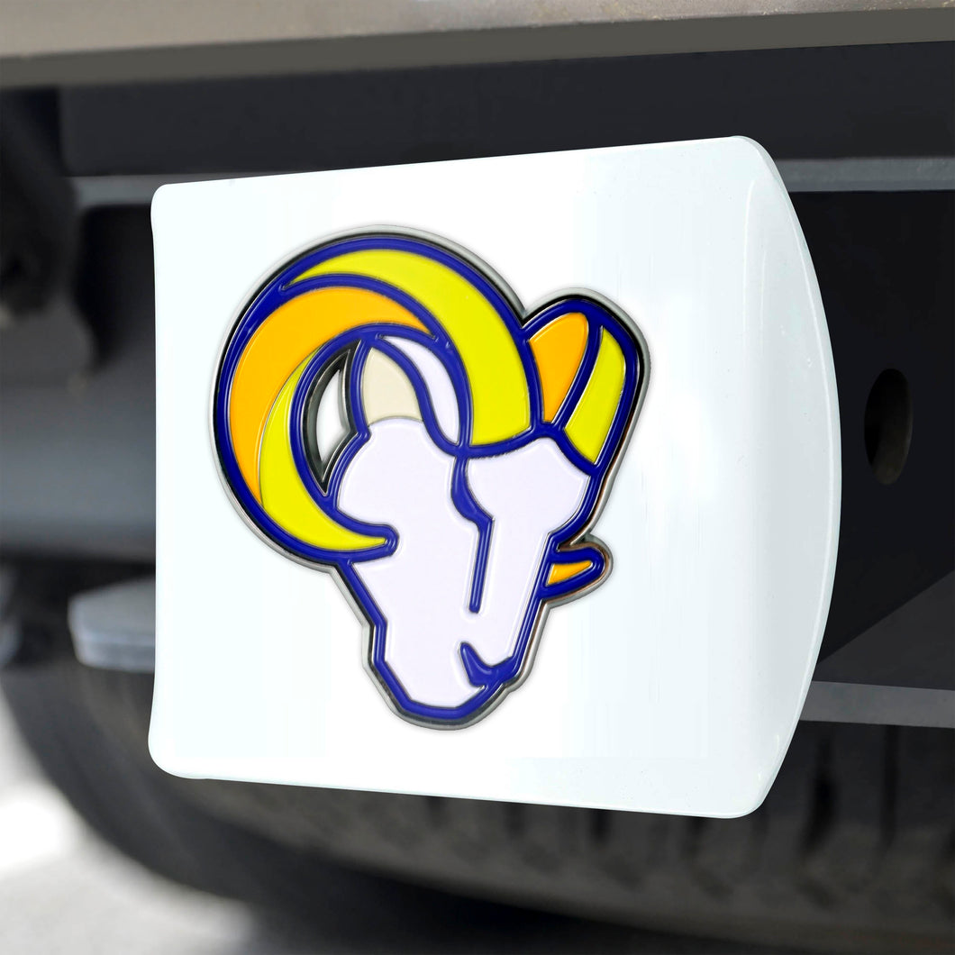 Los Angeles Rams White Hitch Cover