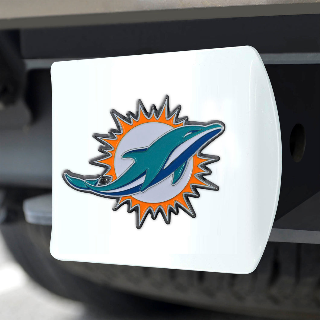 Miami Dolphins White Hitch Cover