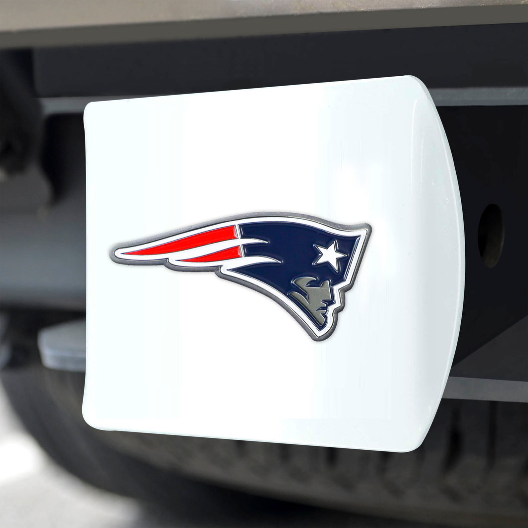 New England Patriots White Hitch Cover