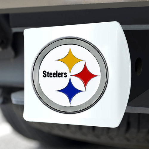 Pittsburgh Steelers White Hitch Cover