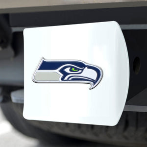 Seattle Seahawks White Hitch Cover