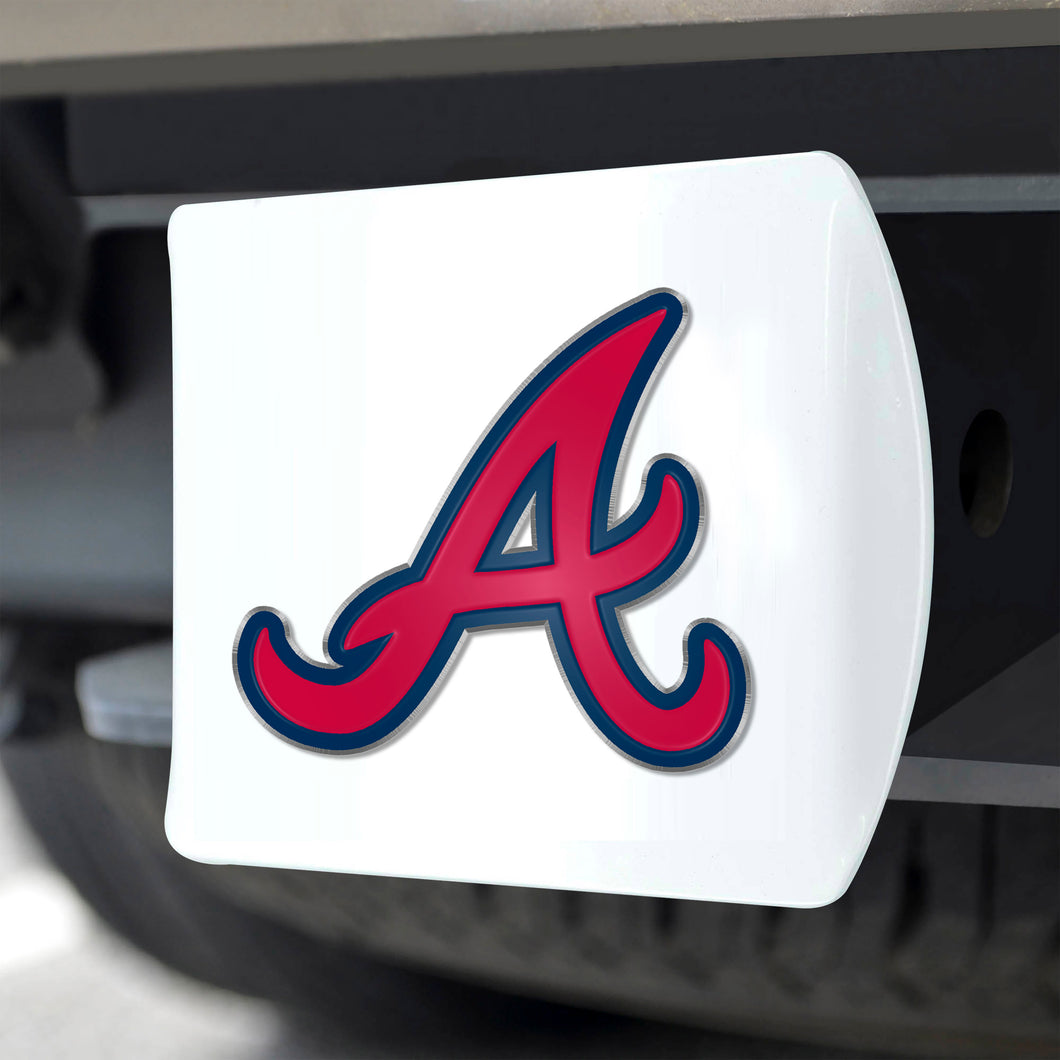 Atlanta Braves White Hitch Cover