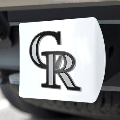 Colorado Rockies White Hitch Cover