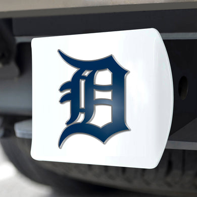 Detroit Tigers White Hitch Cover