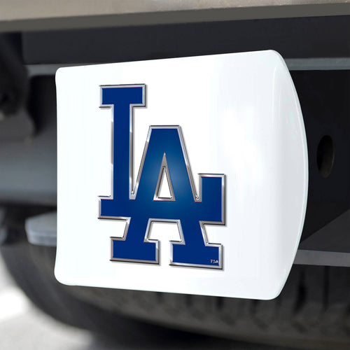 Los Angeles Dodgers White Hitch Cover