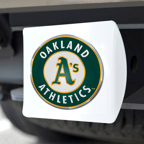 Oakland Athletics White Hitch Cover