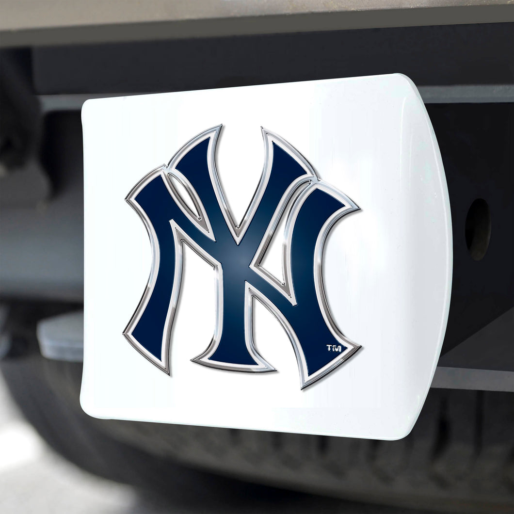 New York Yankees White Hitch Cover
