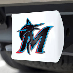 Miami Marlins White Hitch Cover