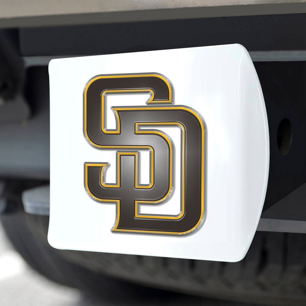 San Diego Padres White Hitch Cover