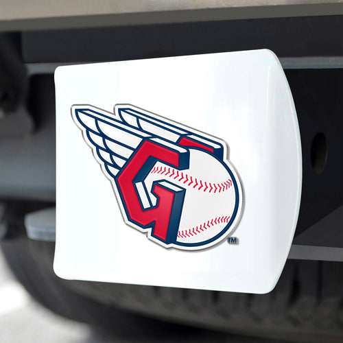 Cleveland Guardians White Hitch Cover