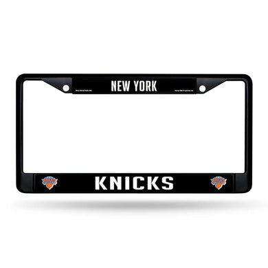 New York Knicks Black Metal License Plate Frame