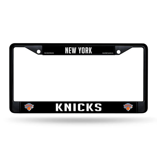 New York Knicks Black Metal License Plate Frame