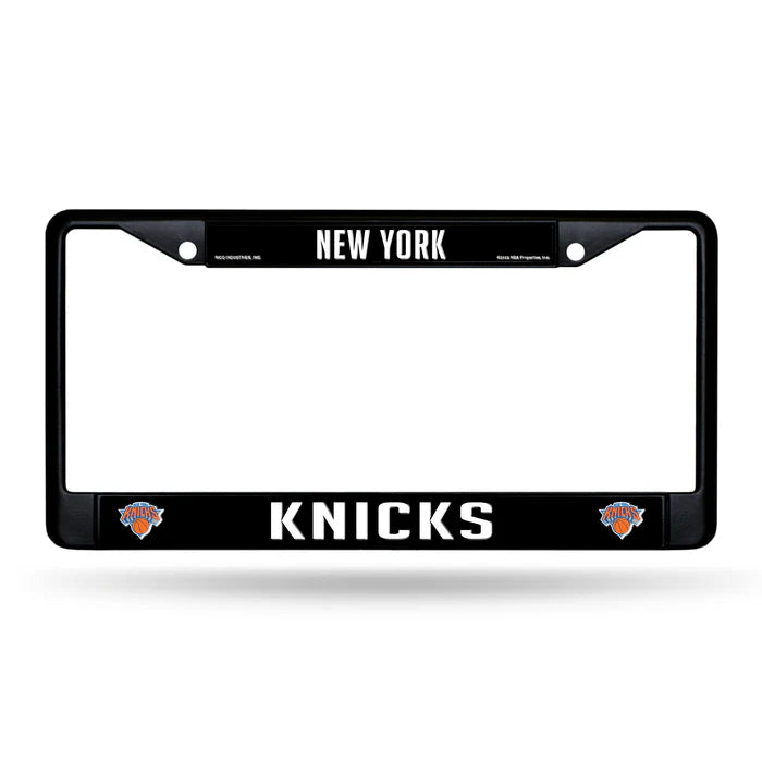 New York Knicks Black Metal License Plate Frame