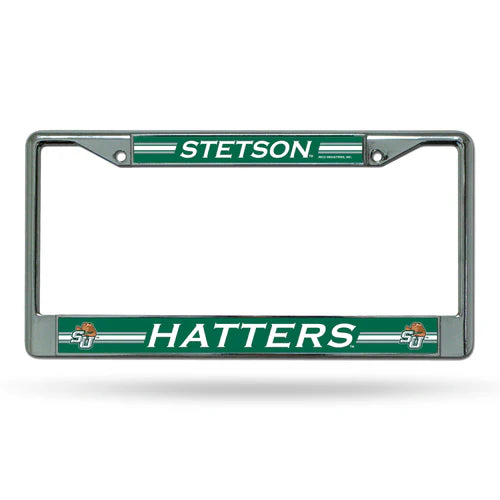 Stetson Hatters Chrome License Plate Frame