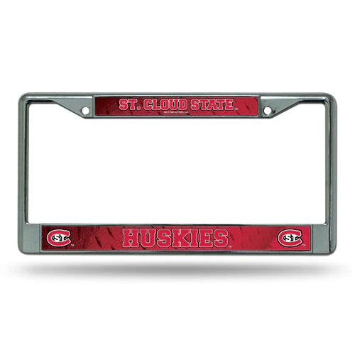St. Cloud State Huskies Chrome License Plate Frame
