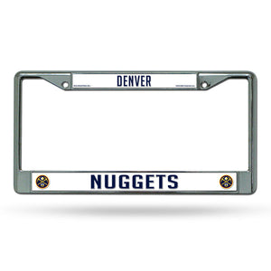 Denver Nuggets Chrome License Plate Frame