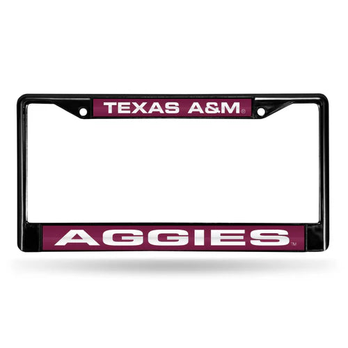 Texas A&M Aggies Black License Plate Frame
