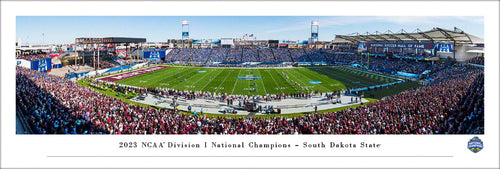 South Dakota State Jackrabbits 2023 NCAA Football National Champions Panoramic Picture