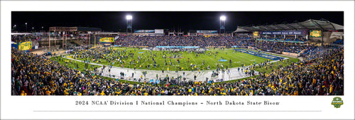 North Dakota State Bison Football 2024 FCS National Champions Panoramic Picture